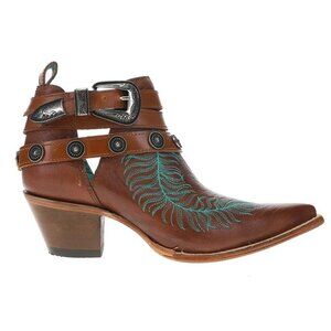 NEW CORRAL BOOTS Made In Mexico Leather Embroidery Ankle Pointed Toe Western